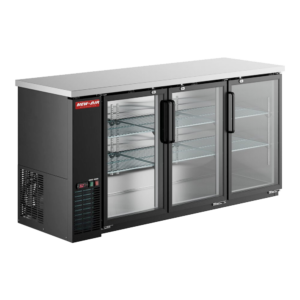 New Air NBB-69-SG Double Glass Door 69? Back Bar Refrigerator Cooler - 665 L / 23.5 Cu. Ft. - Ideal For Bars, Restaurants, Hotels & Cafés