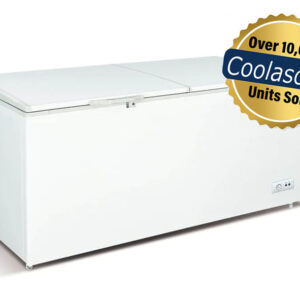 coolasonic-scf600-solid-double-door-76-storage-chest-freezer