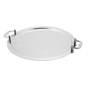 Omega Deluxe Stainless Steel Montery Round Platter With Handles