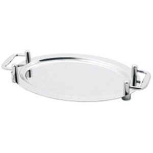 Omega Deluxe Stainless Steel Oval Platter With Handles