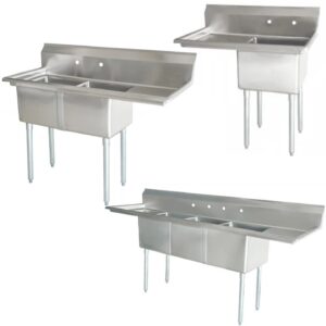 omega-stainless-steel-sinks-with-drainboard-and-corner-drain-various-configurations