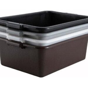 Winco 7" Polypropylene Dish Bin/Bus Pans - Various Colours
